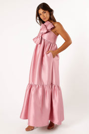DRESSES @Betina Bow Front Maxi Dress - Dusty Rose
