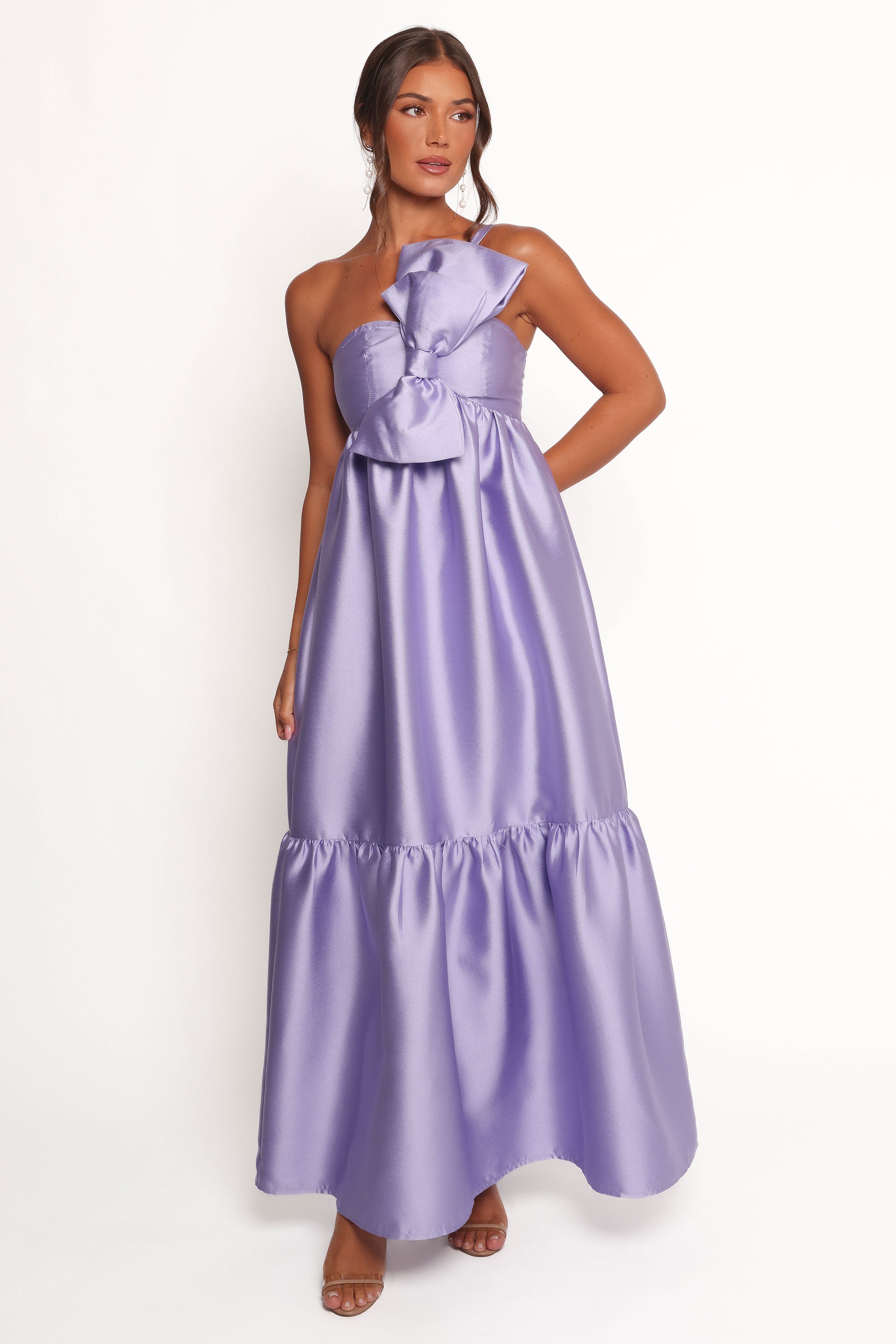 DRESSES Betina Bow Front Maxi Dress - Lilac