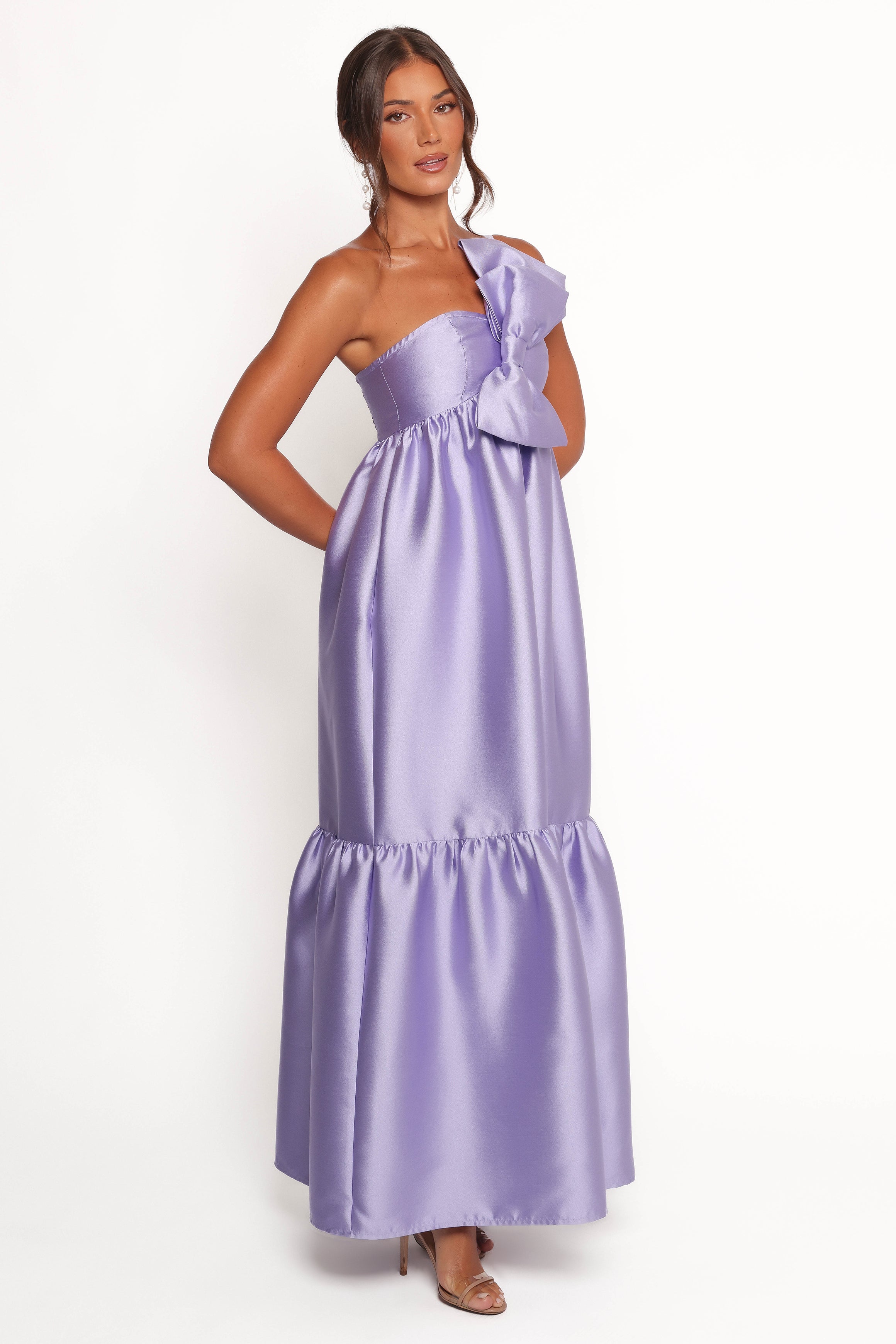 DRESSES Betina Bow Front Maxi Dress - Lilac