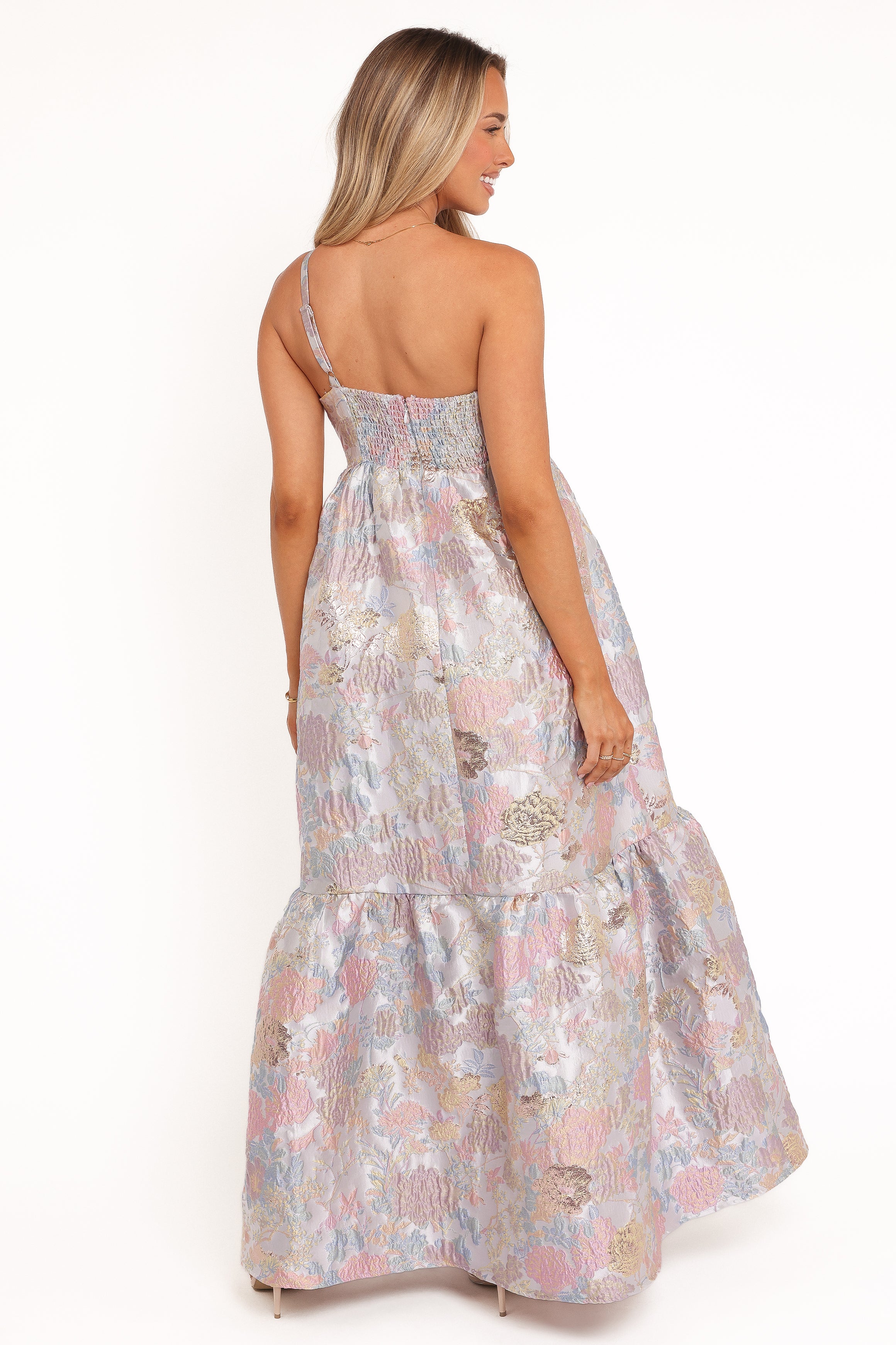 DRESSES Betina Bow Front Maxi Dress - Pale Blue Floral