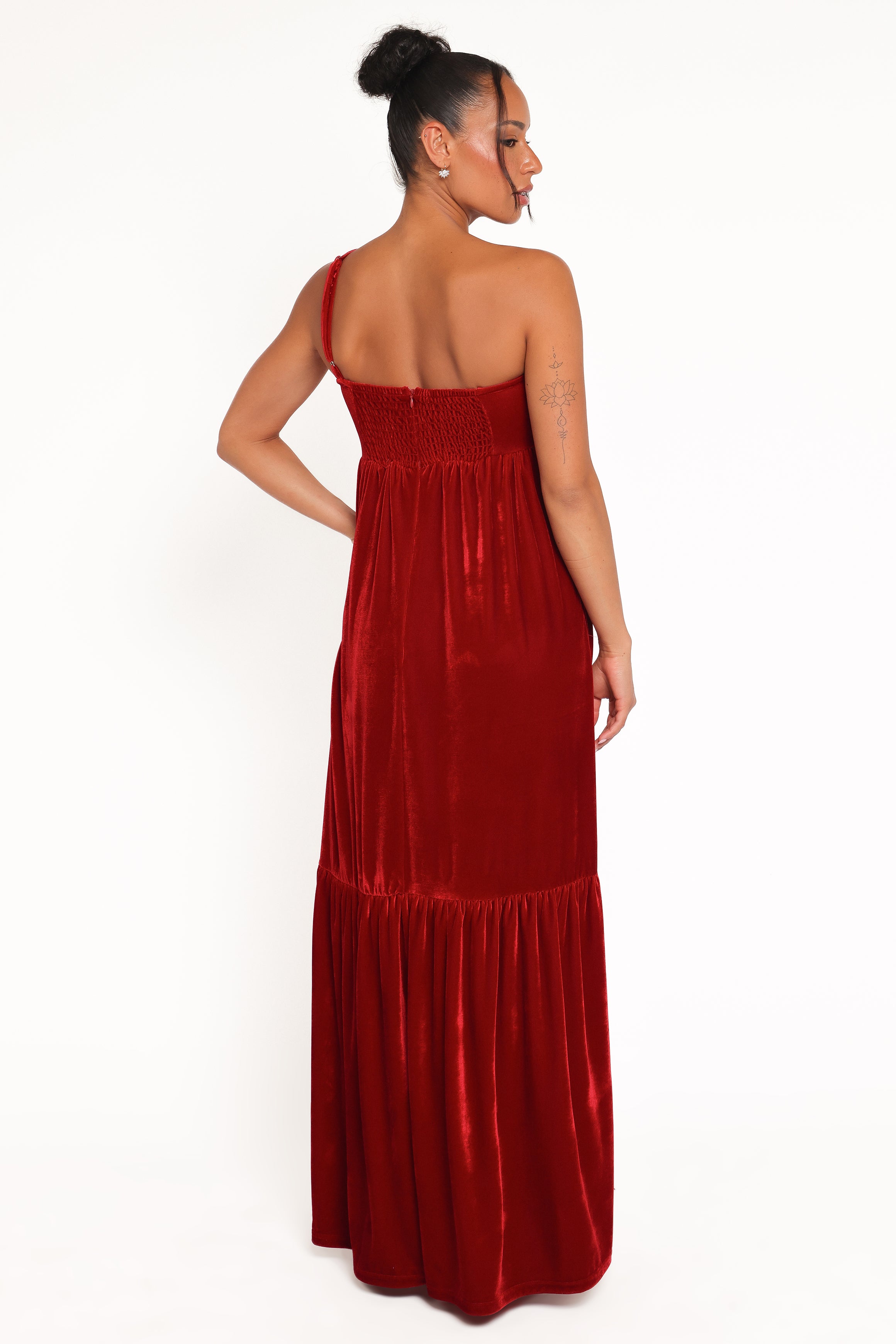 DRESSES Betina Bow Front Maxi Dress - Red Velvet
