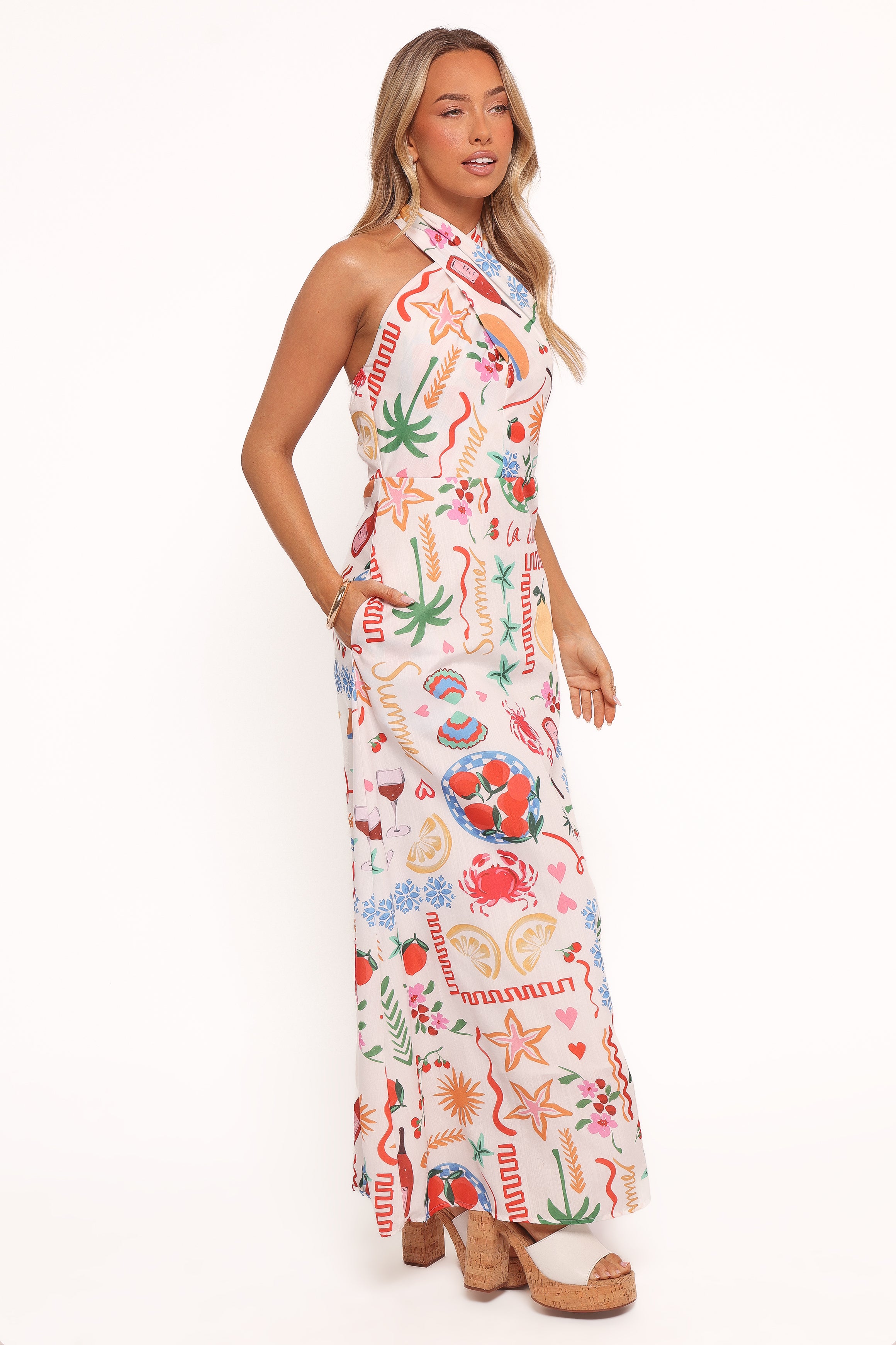 DRESSES Betsy Halterneck Maxi Dress - Dolce Vita