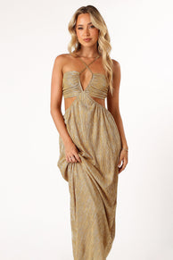 DRESSES @Beyz Midi Dress - Gold