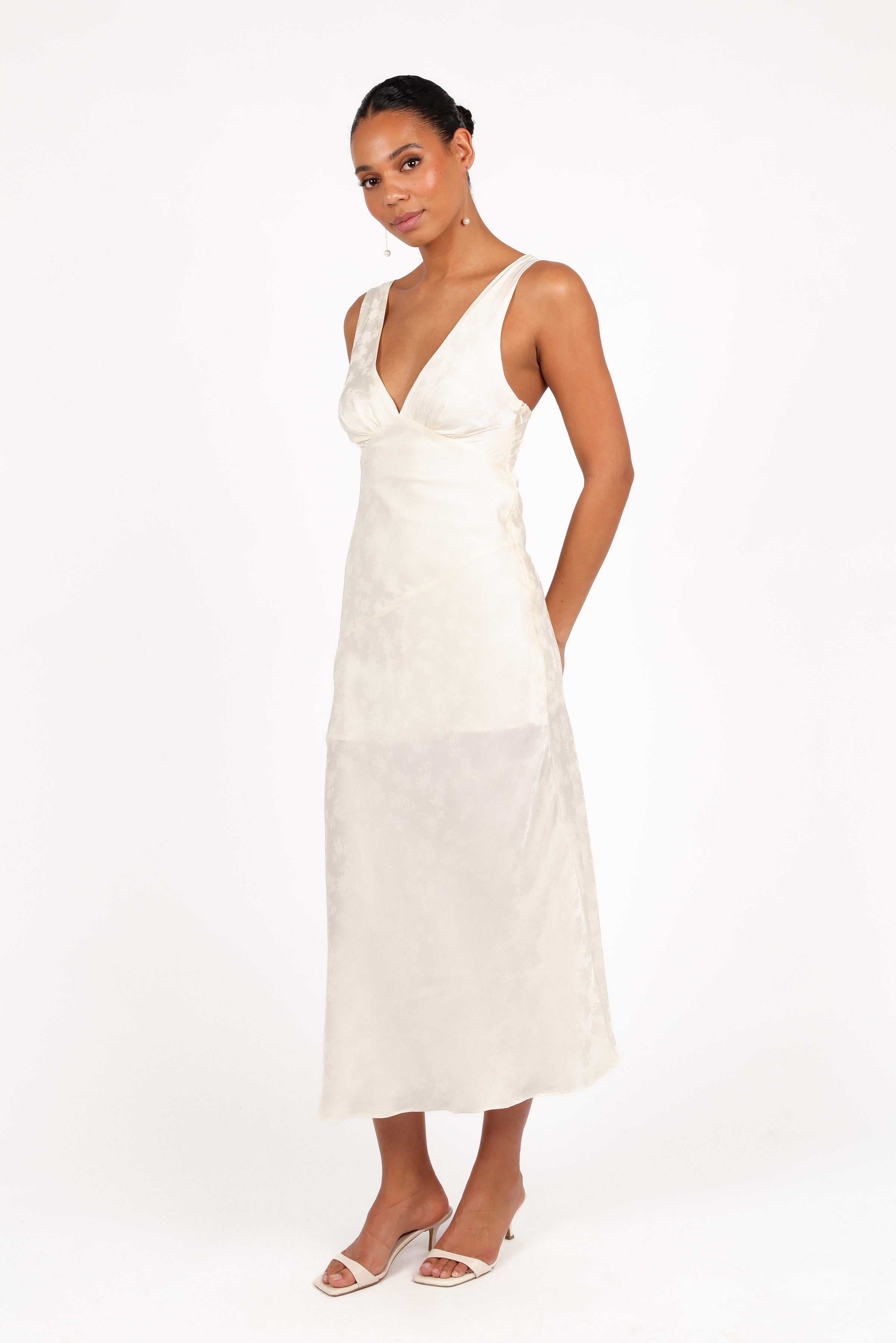 DRESSES Billie Midi Dress - Ivory