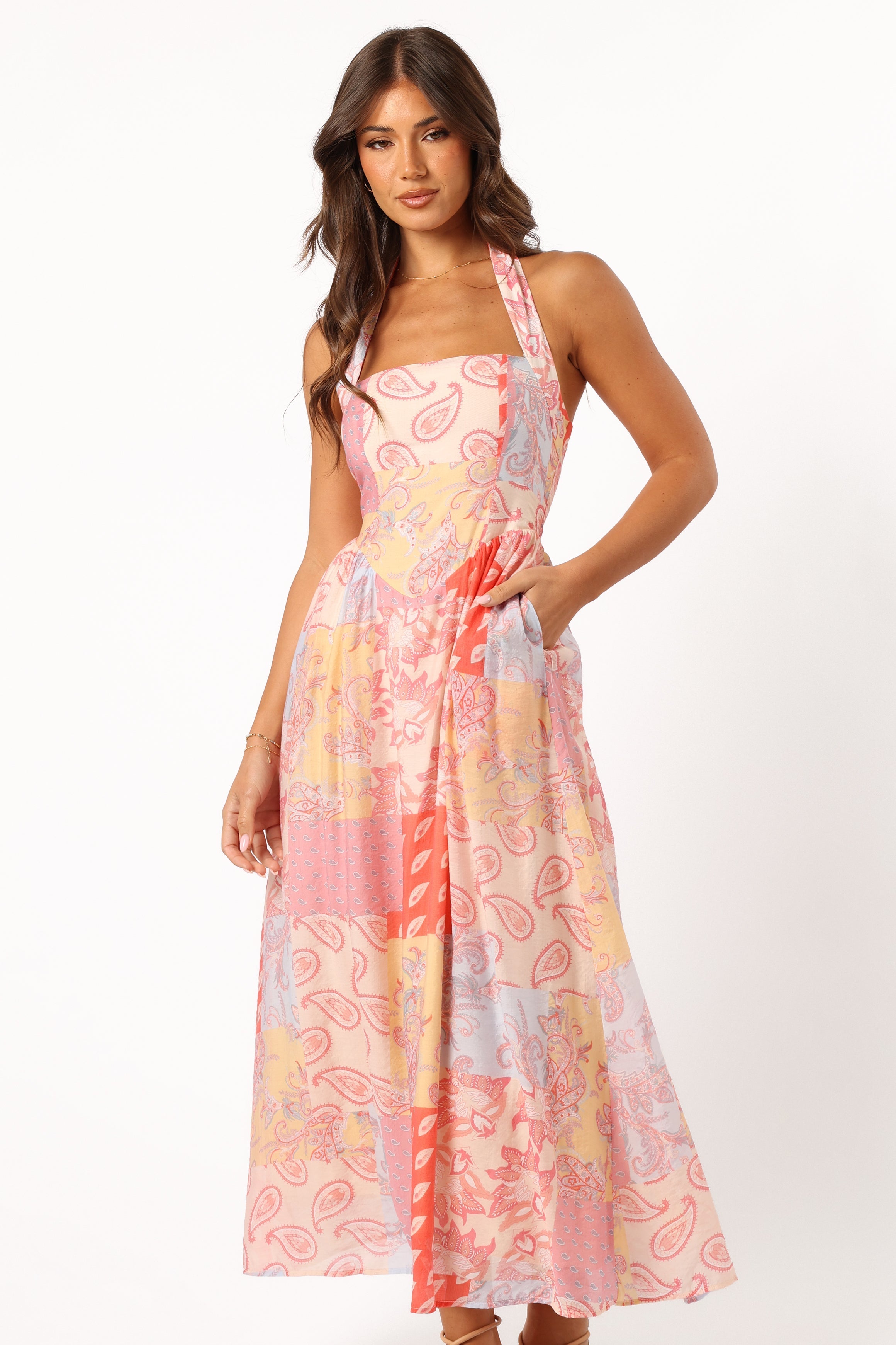 DRESSES @Blaire Maxi Dress - Pink Multi