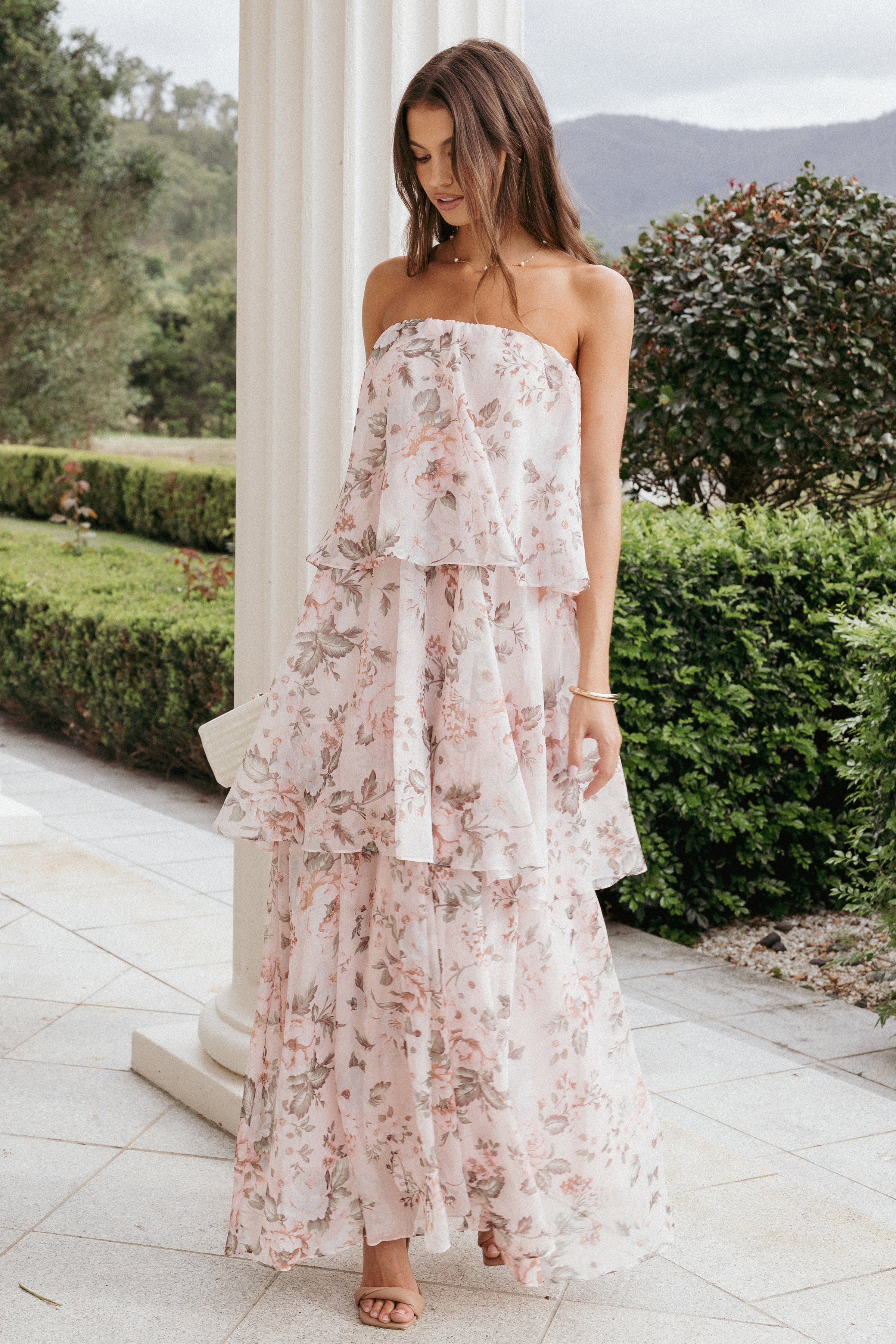 DRESSES Bloom Strapless Maxi Dress - Floral