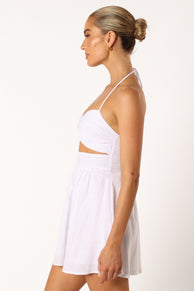 DRESSES @Boat Mini Dress - White