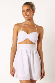 DRESSES @Boat Mini Dress - White