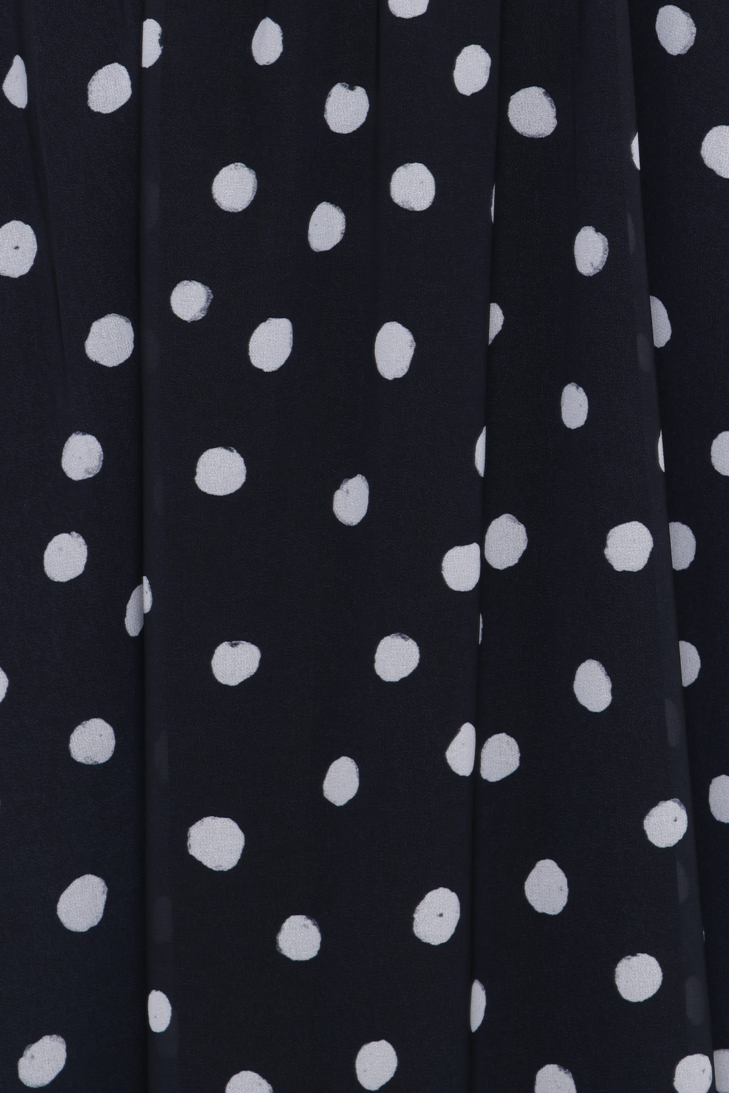 DRESSES Boston Strapless Maxi Dress - Black Polka Dot