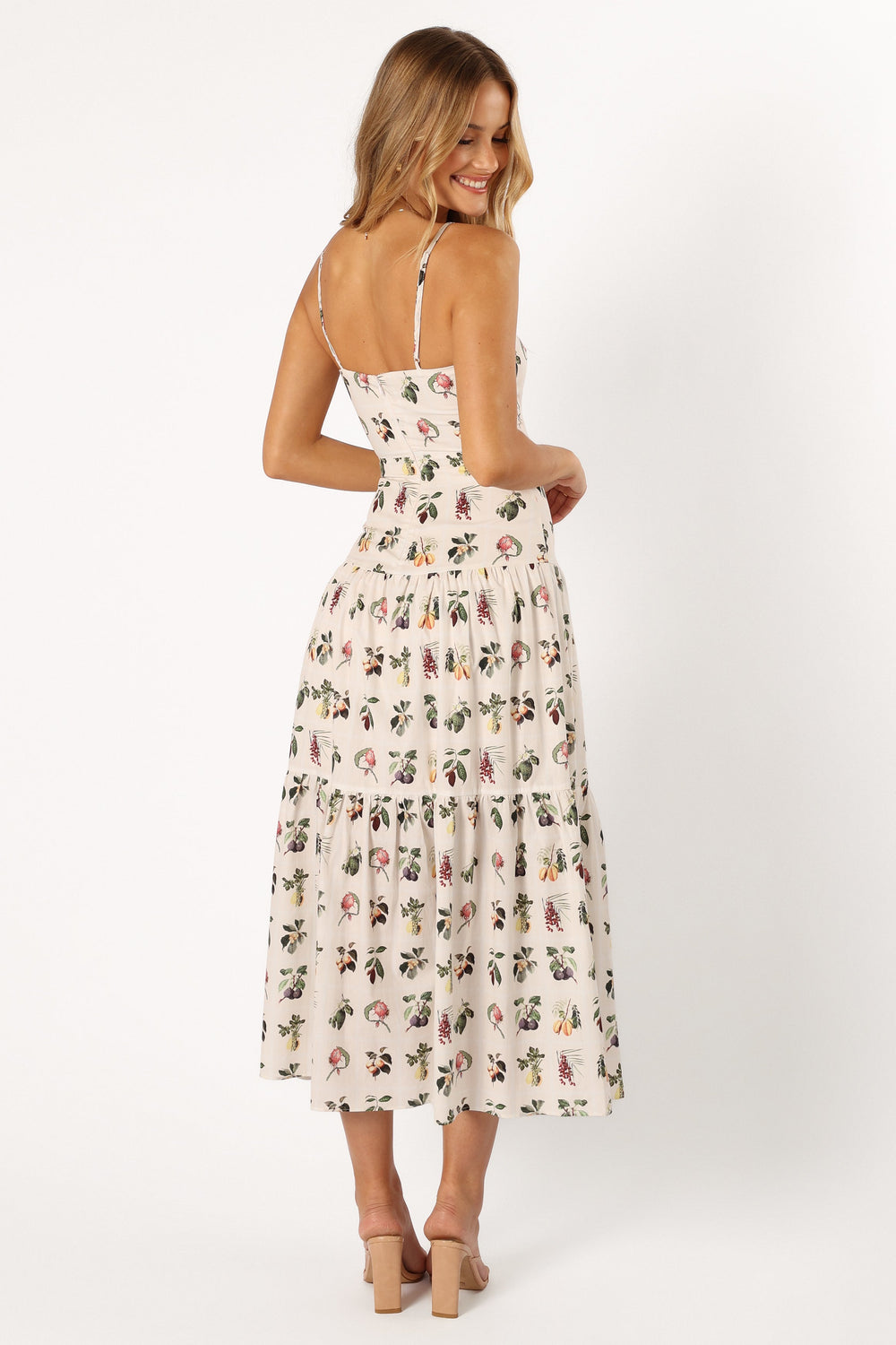 Madison Dress Beige Botanic