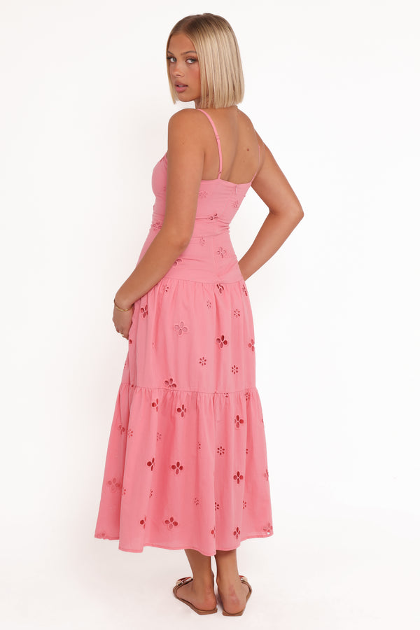 DRESSES Botanique Midi Dress - Rose Broderie
