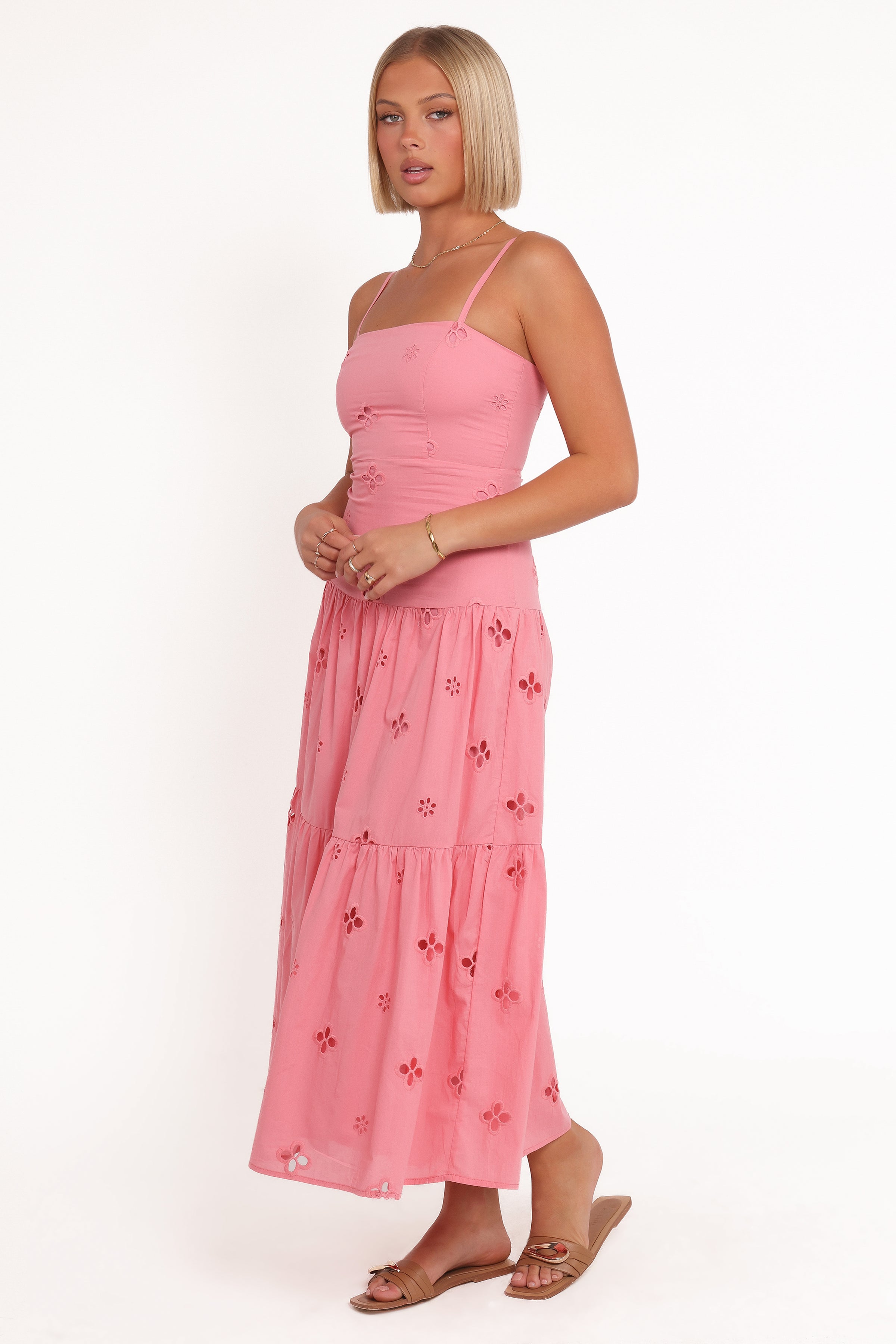 DRESSES Botanique Midi Dress - Rose Broderie