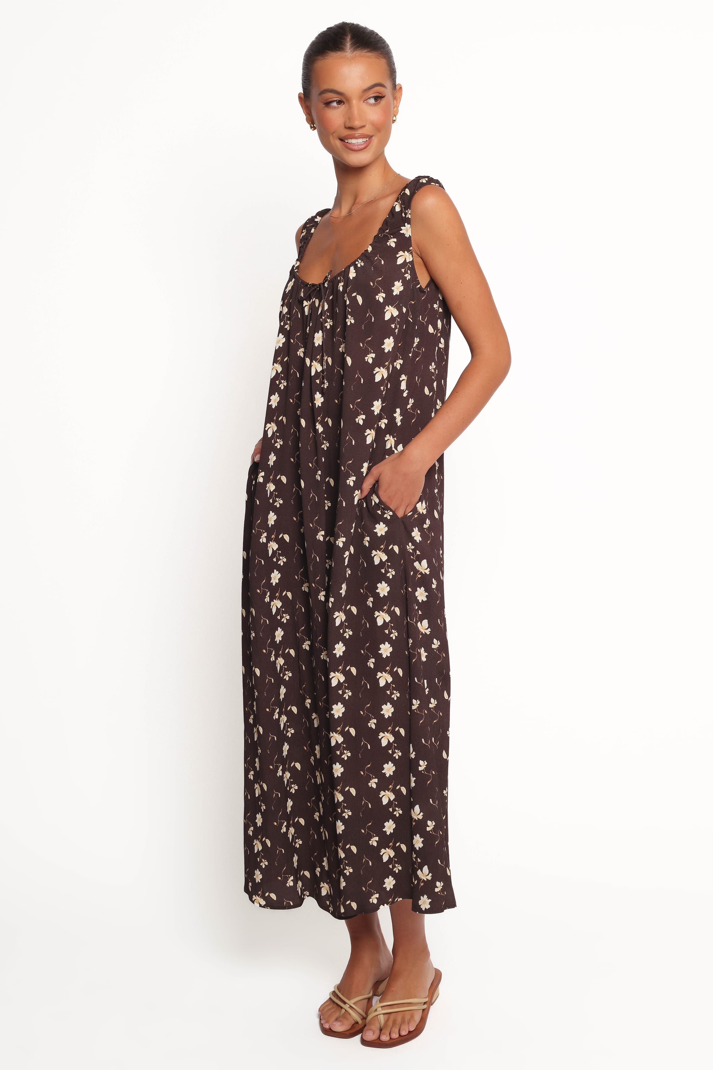 DRESSES Bowman Maxi Dress - Brown Floral