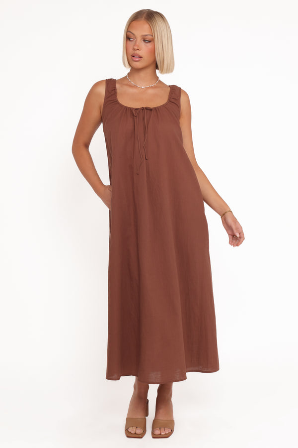 DRESSES Bowman Maxi Dress - Chocolate Brown