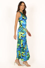 DRESSES @Brazilio Dress - Blue Floral