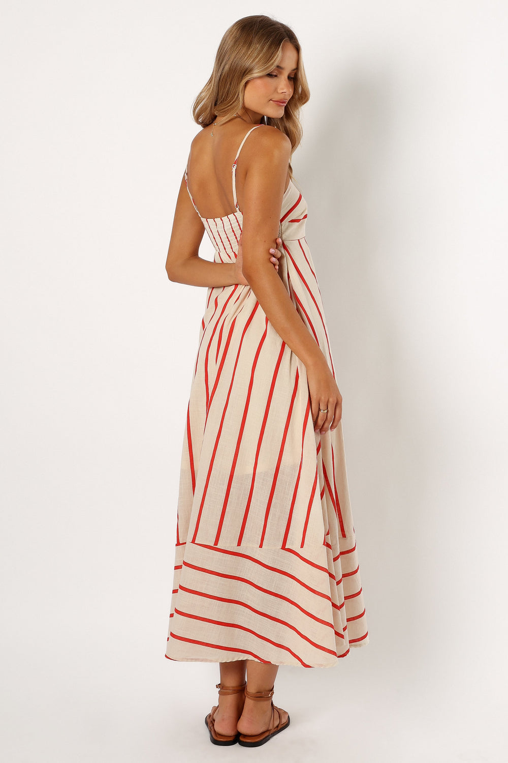 DRESSES @Brea Maxi Dress - Cream Stripe