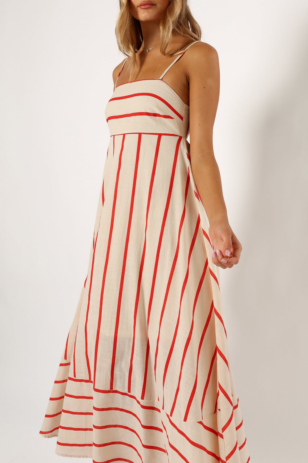 DRESSES @Brea Maxi Dress - Cream Stripe