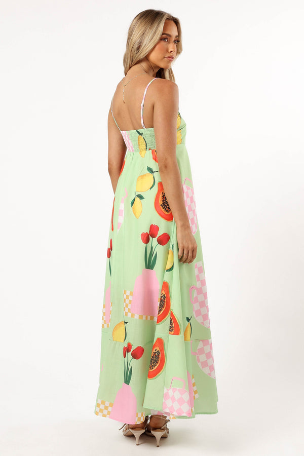 DRESSES @Brea Maxi Dress - Green Papaya