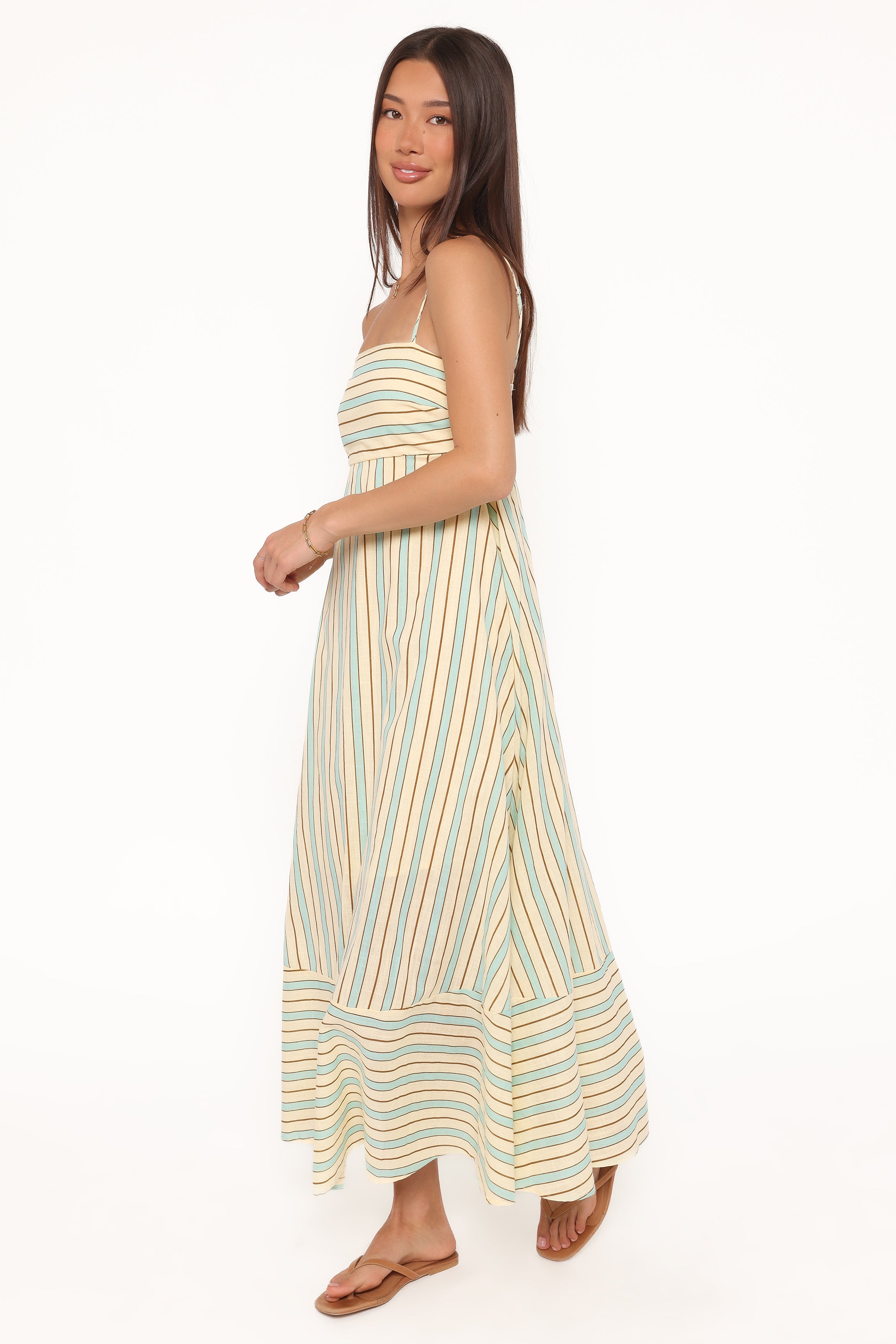 DRESSES Brea Maxi Dress - Green Stripe
