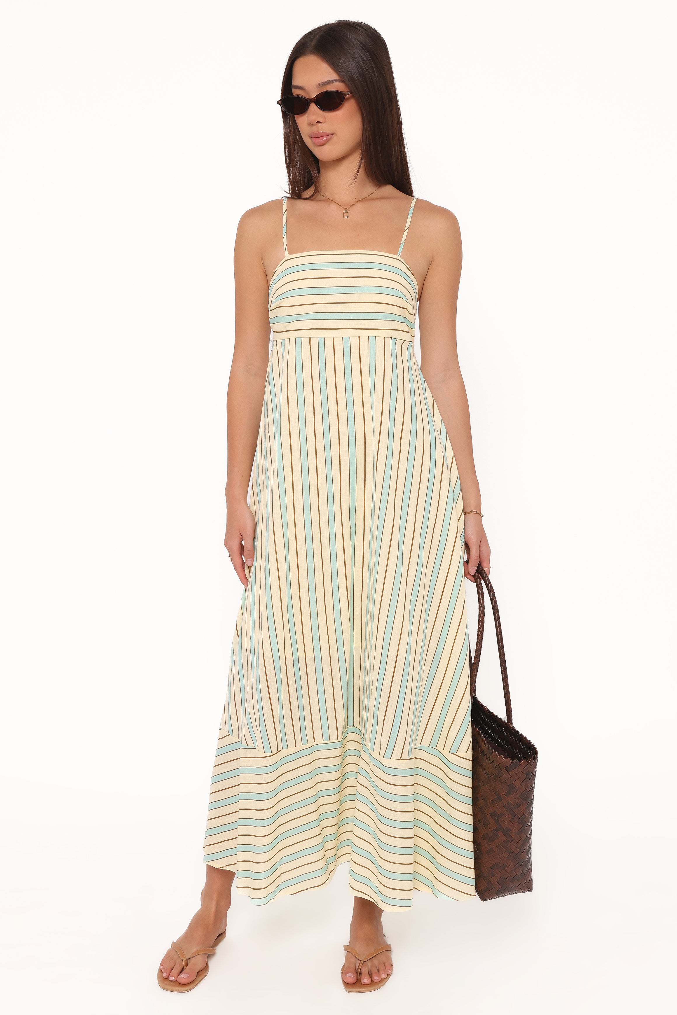 DRESSES Brea Maxi Dress - Green Stripe