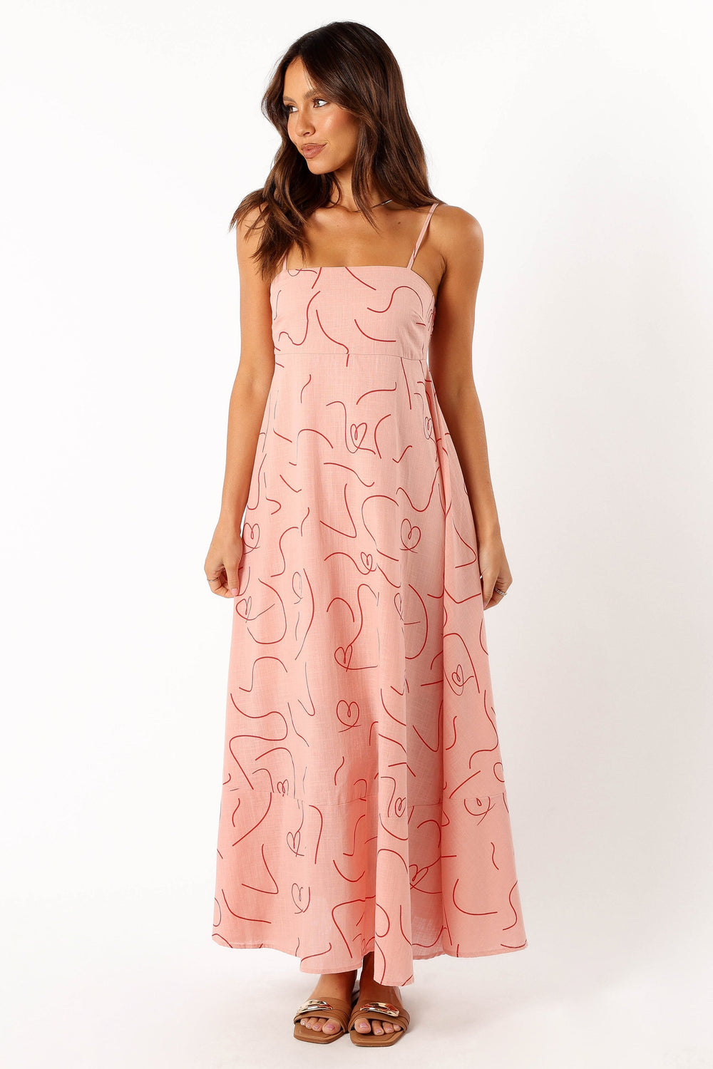 DRESSES @Brea Maxi Dress - Pink Swirl
