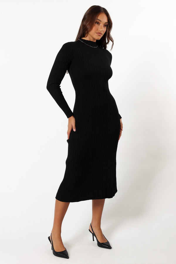 DRESSES @Briar Long Sleeve Dress - Black (Hold for Winter Essentials)