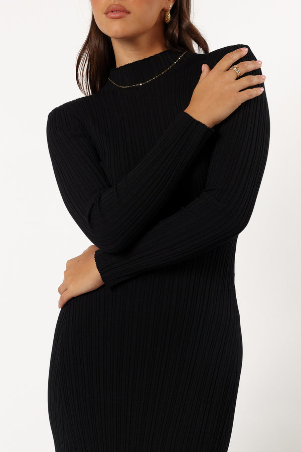 DRESSES @Briar Long Sleeve Dress - Black (Hold for Winter Essentials)