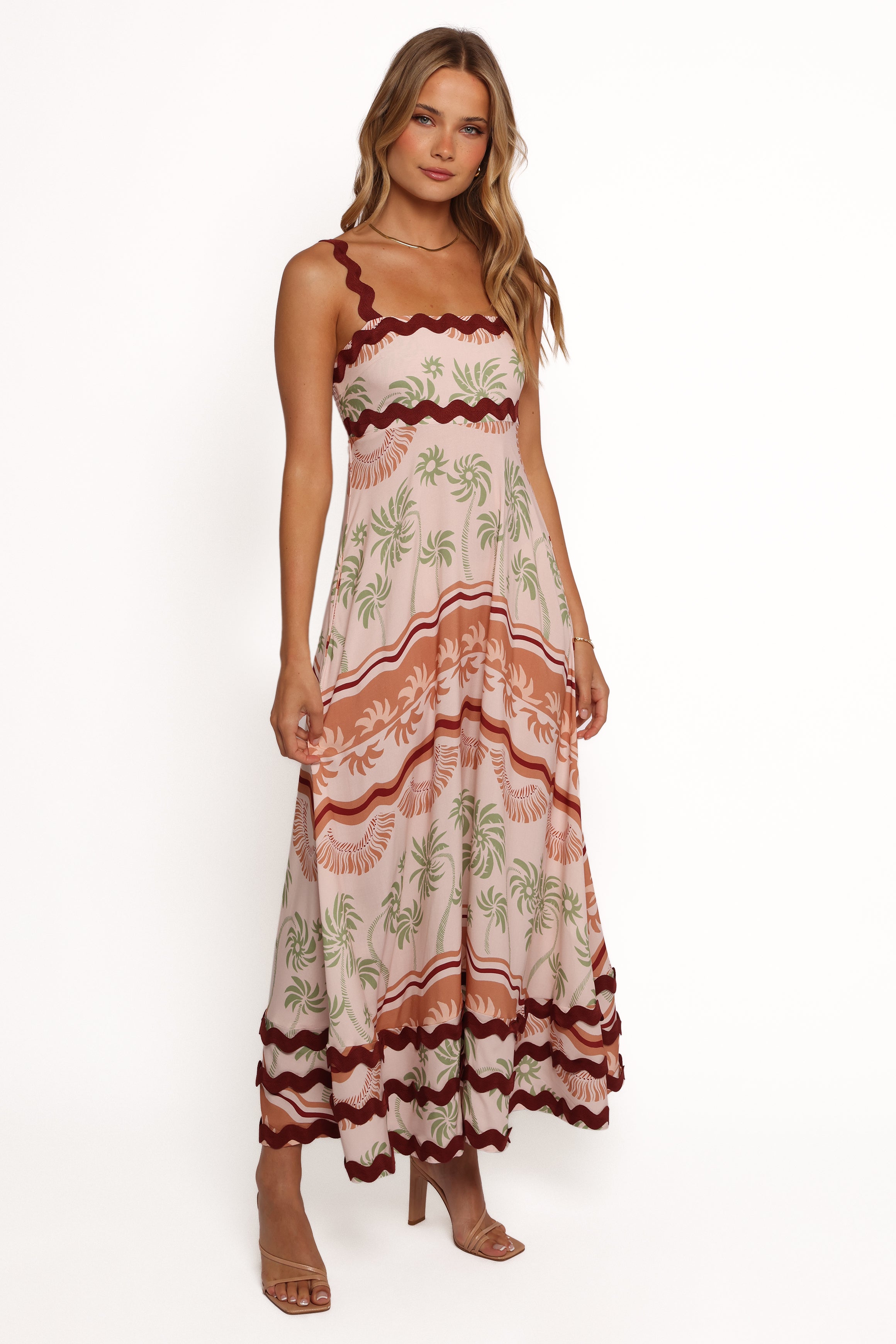DRESSES Briella Maxi Dress - Palm Tree Print