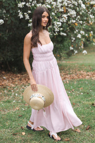 DRESSES Brittany Maxi Dress - Pink Stripe