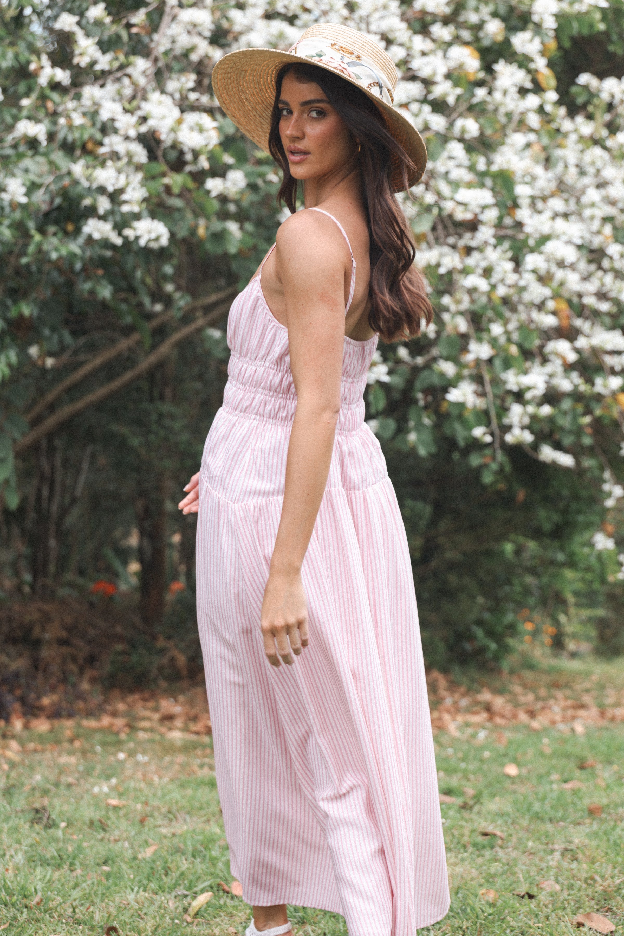 DRESSES Brittany Maxi Dress - Pink Stripe