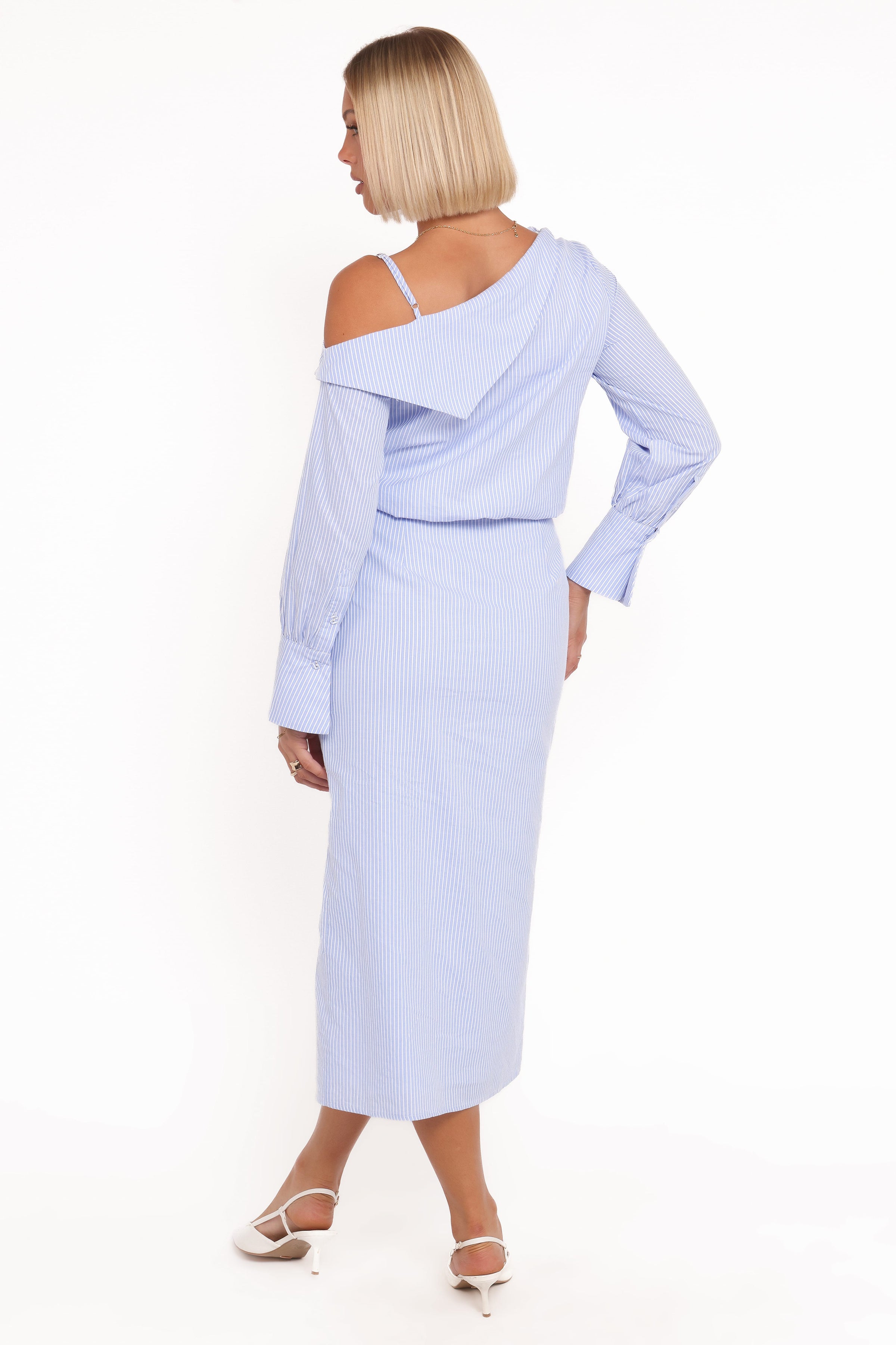 DRESSES Broderick Midi Dress - Blue Stripe