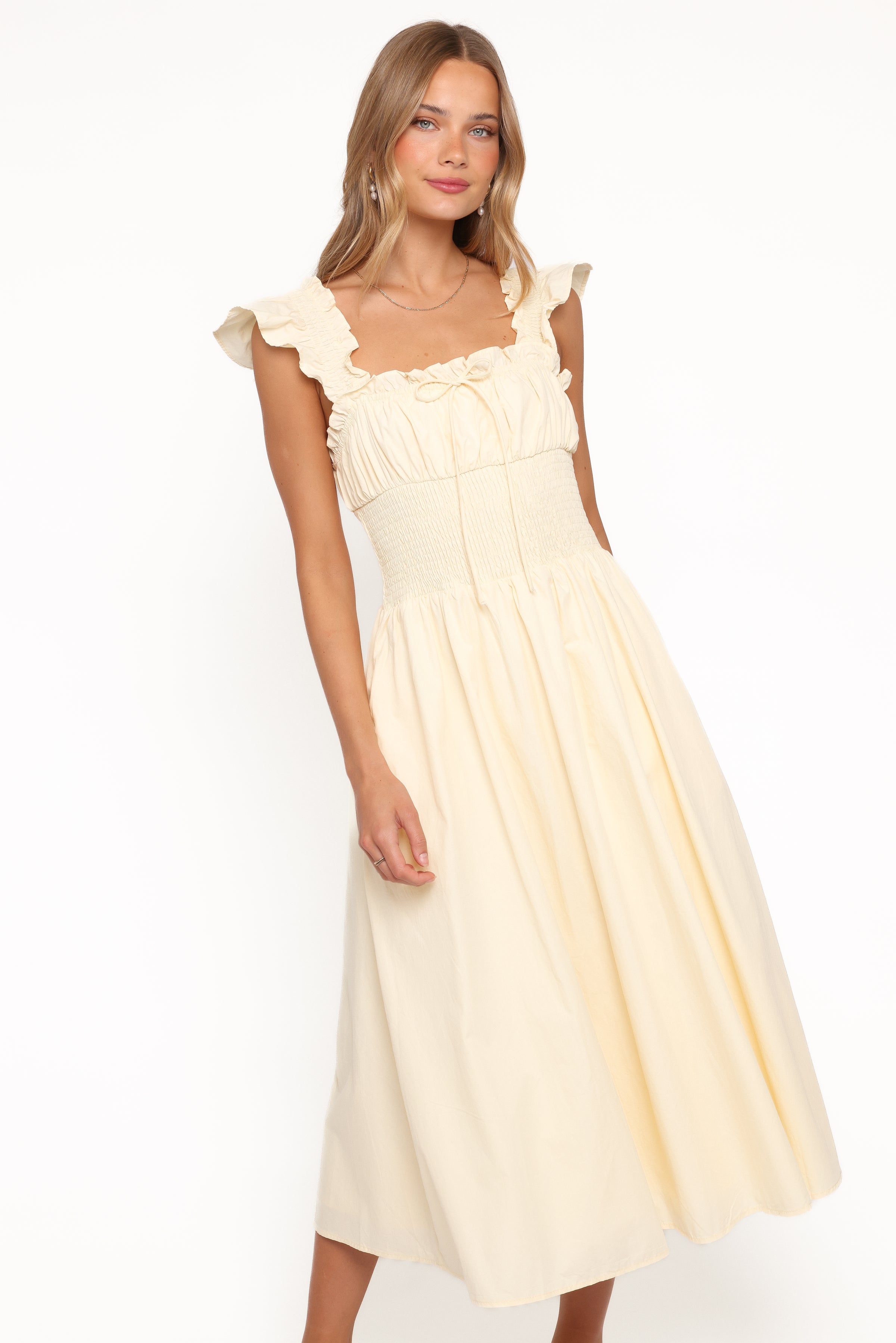 DRESSES Bronte Midi Dress - Butter Yellow