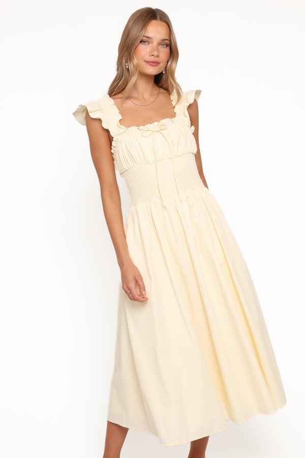 DRESSES Bronte Midi Dress - Butter Yellow