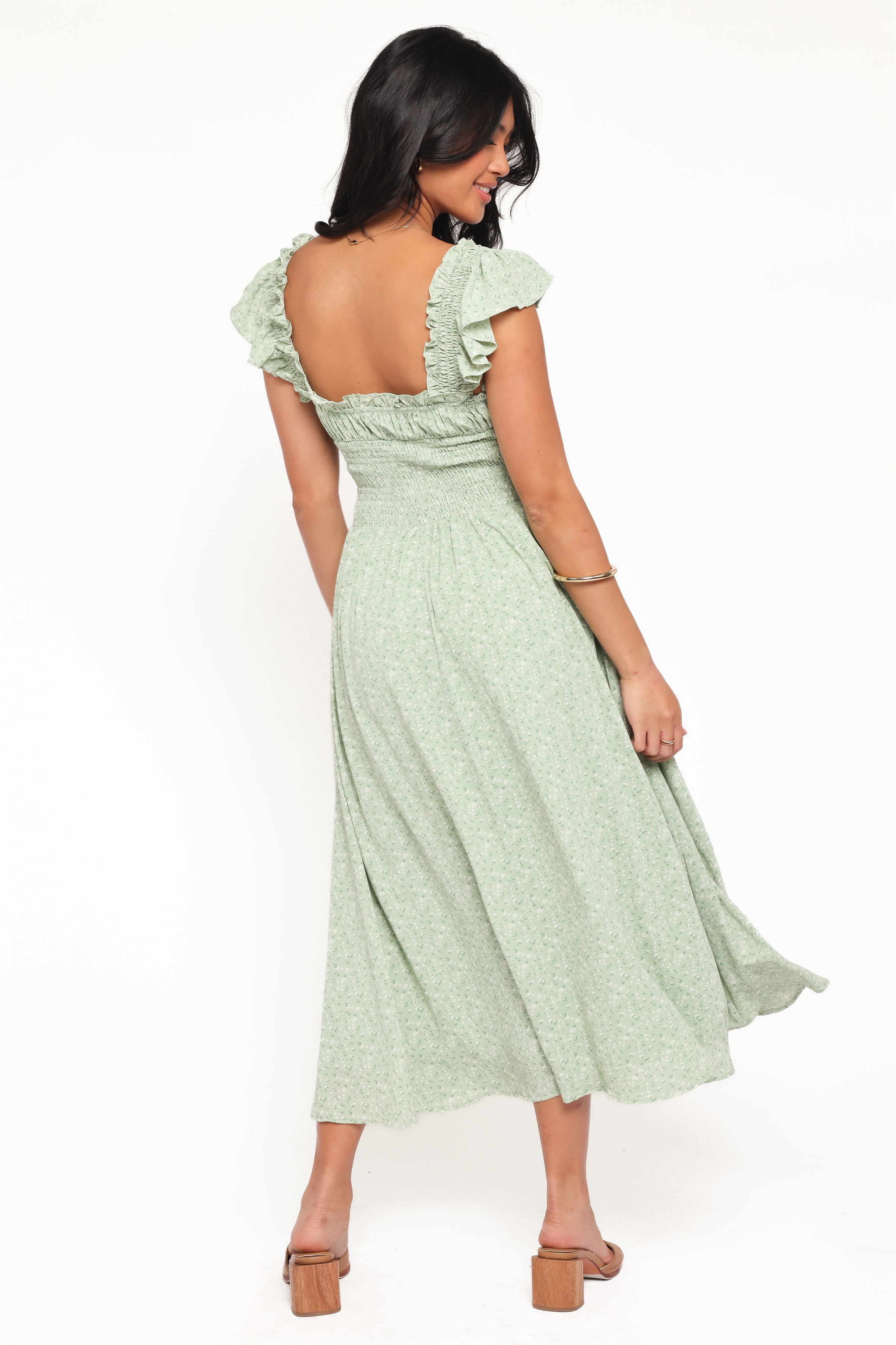 DRESSES Bronte Midi Dress - Green Floral