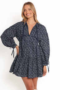 DRESSES Brooklyn Mini Dress - Blue Floral