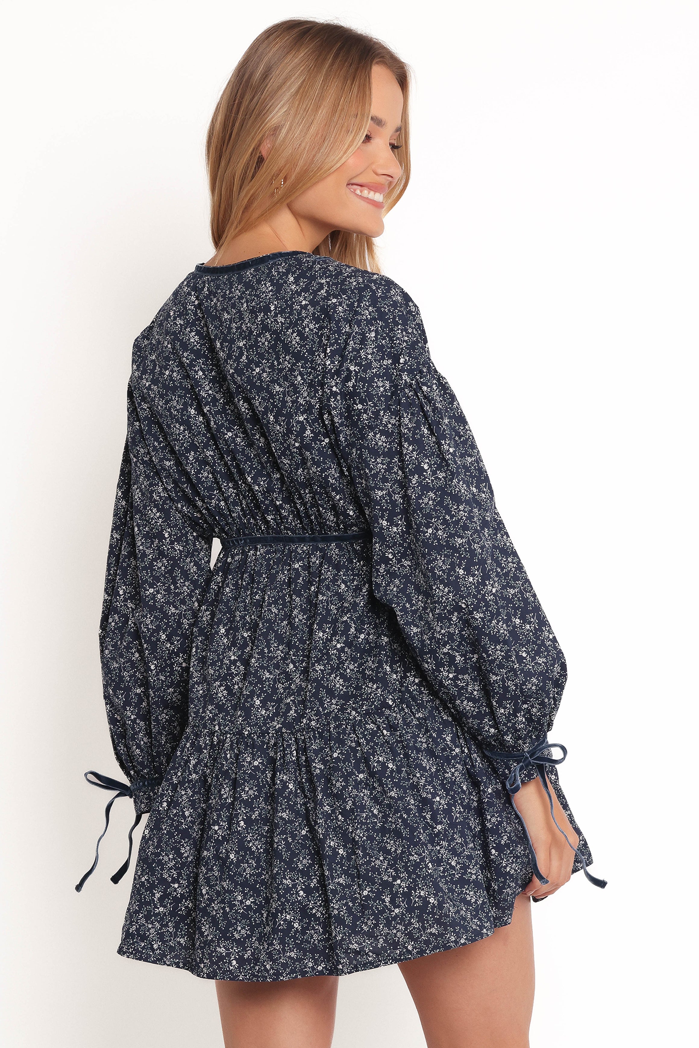 DRESSES Brooklyn Mini Dress - Blue Floral