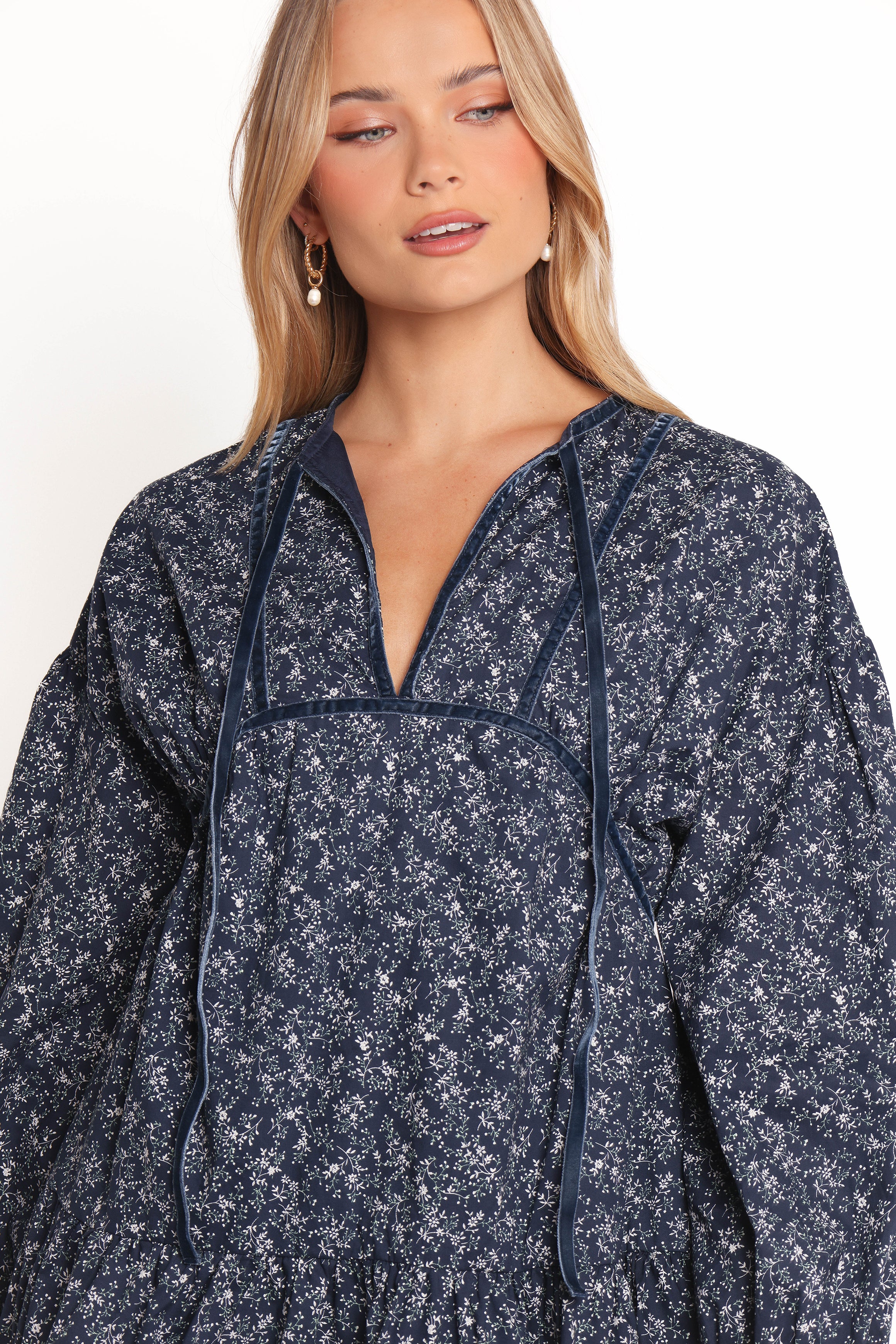 DRESSES Brooklyn Mini Dress - Blue Floral