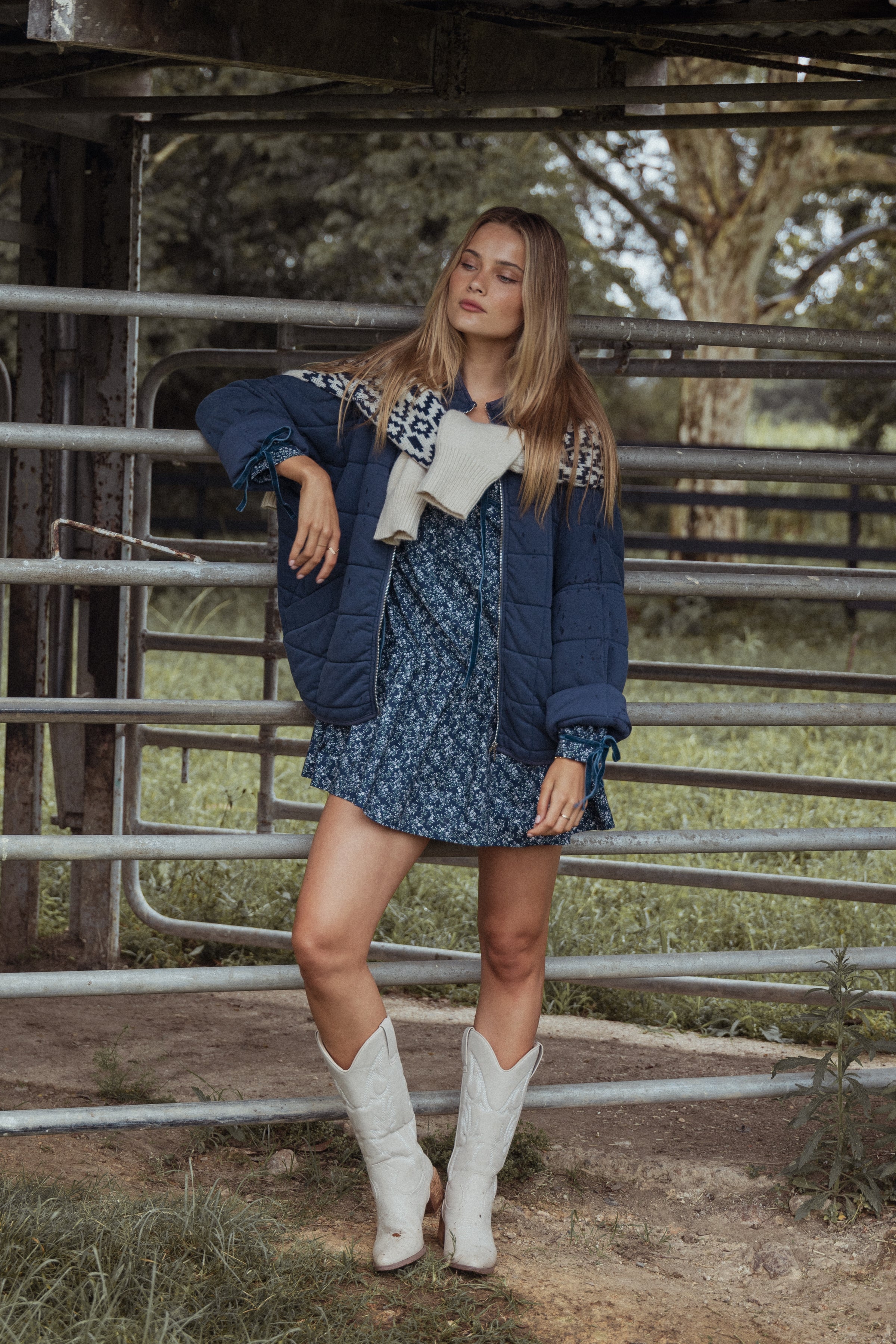 DRESSES Brooklyn Mini Dress - Blue Floral