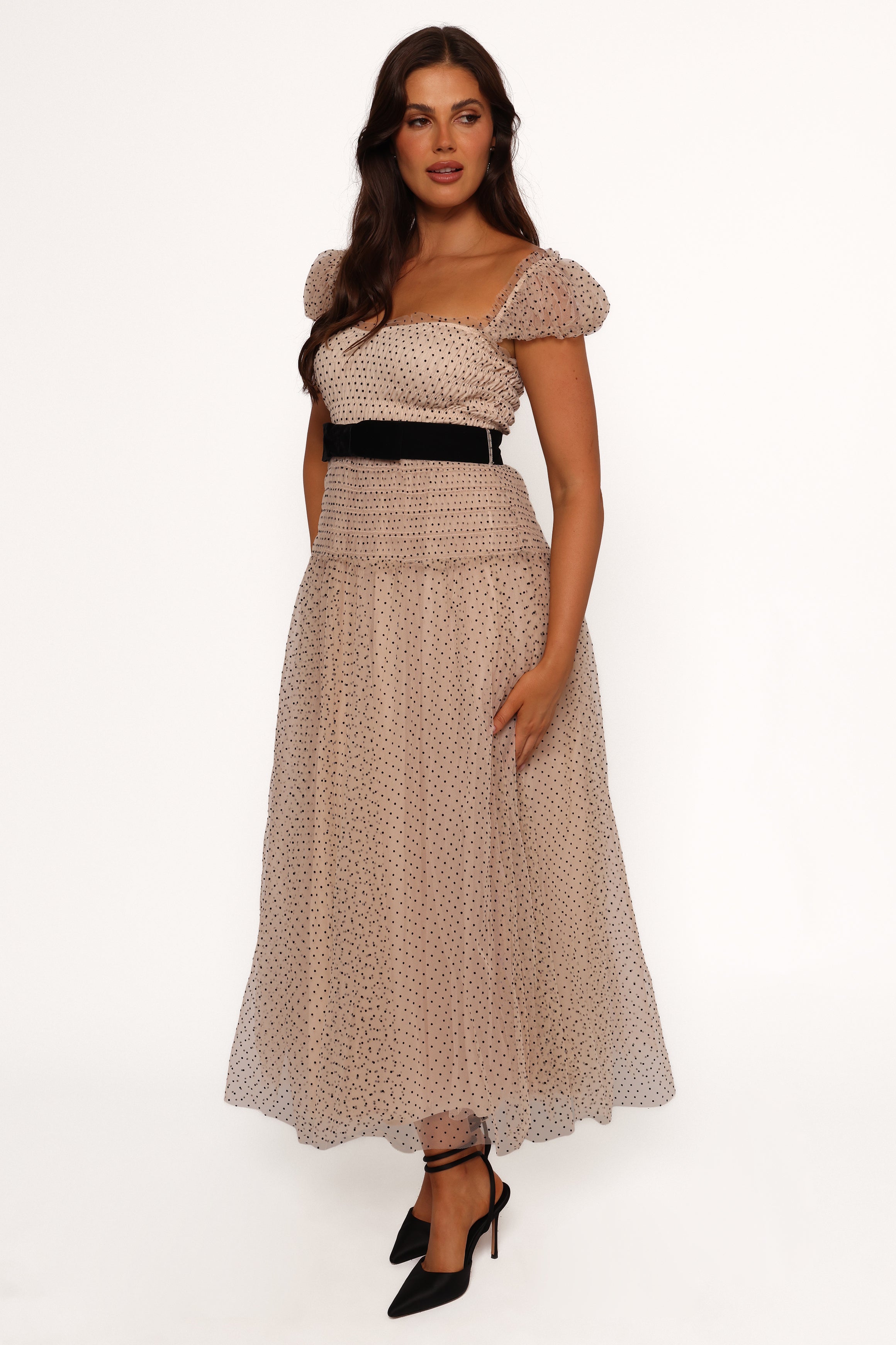 DRESSES Bryn Midi Dress - Nude