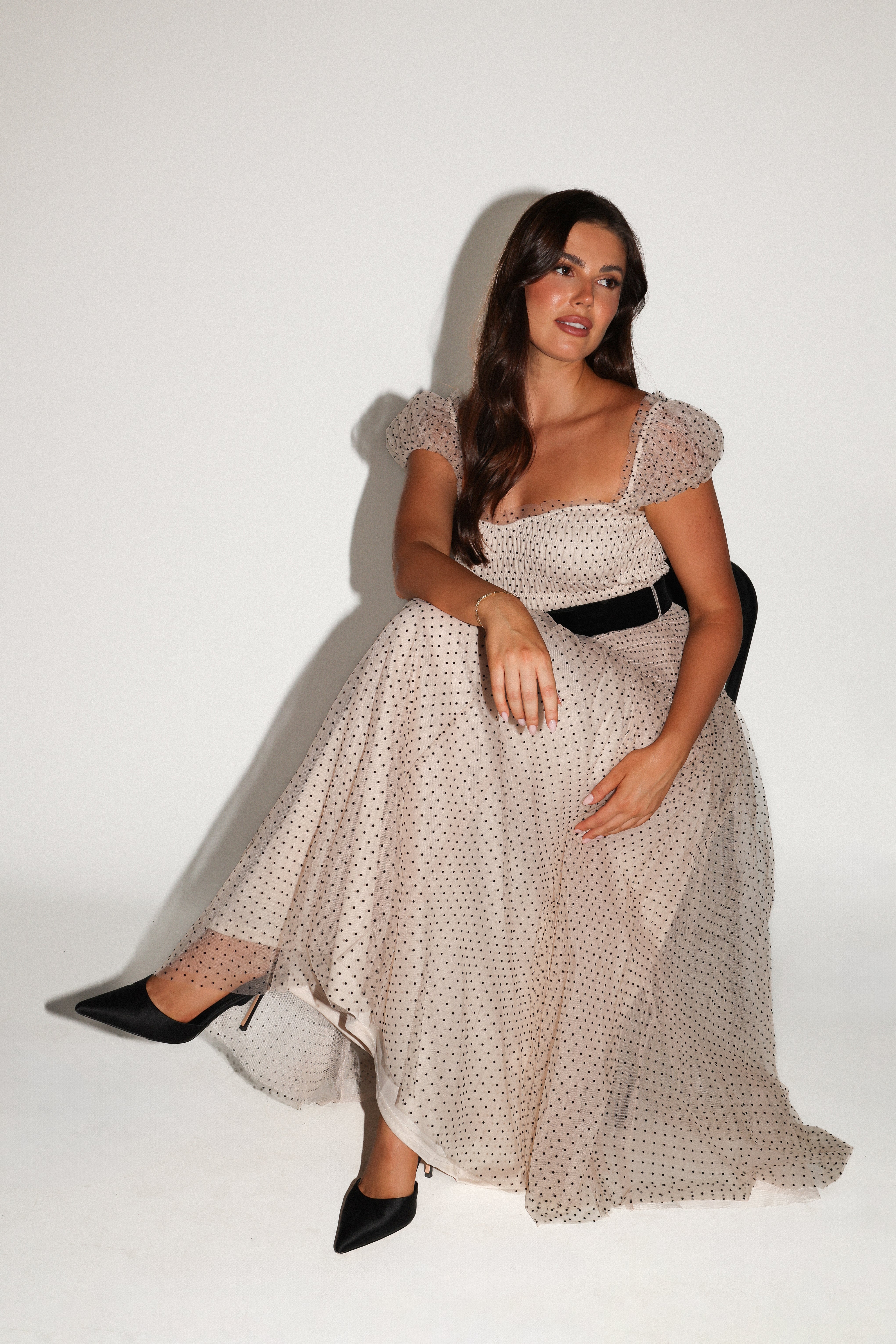 DRESSES Bryn Midi Dress - Nude