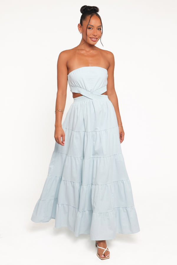 DRESSES Cadence Strapless Maxi Dress - Blue