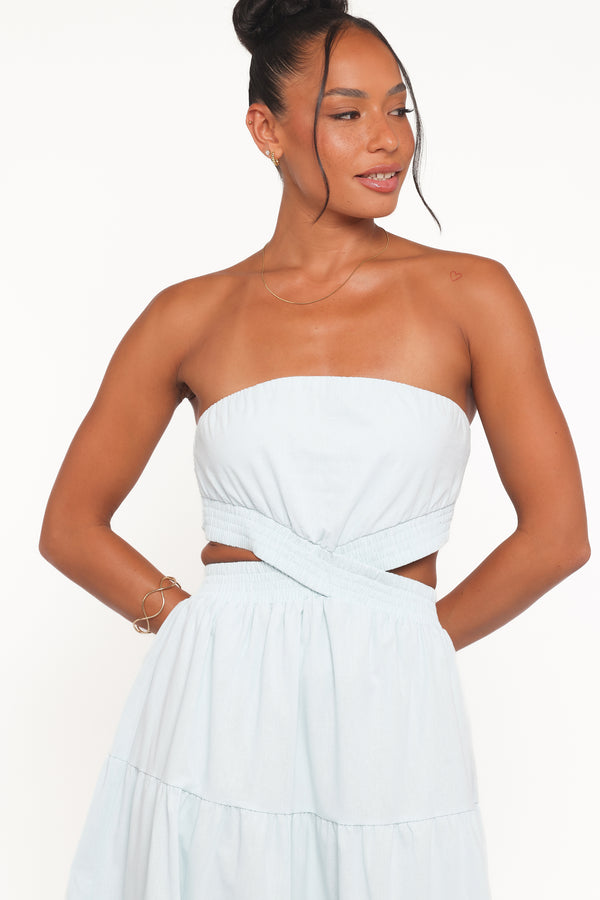 DRESSES Cadence Strapless Maxi Dress - Blue