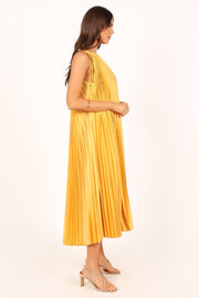 DRESSES @Cali One Shoulder Maxi Dress - Saffron