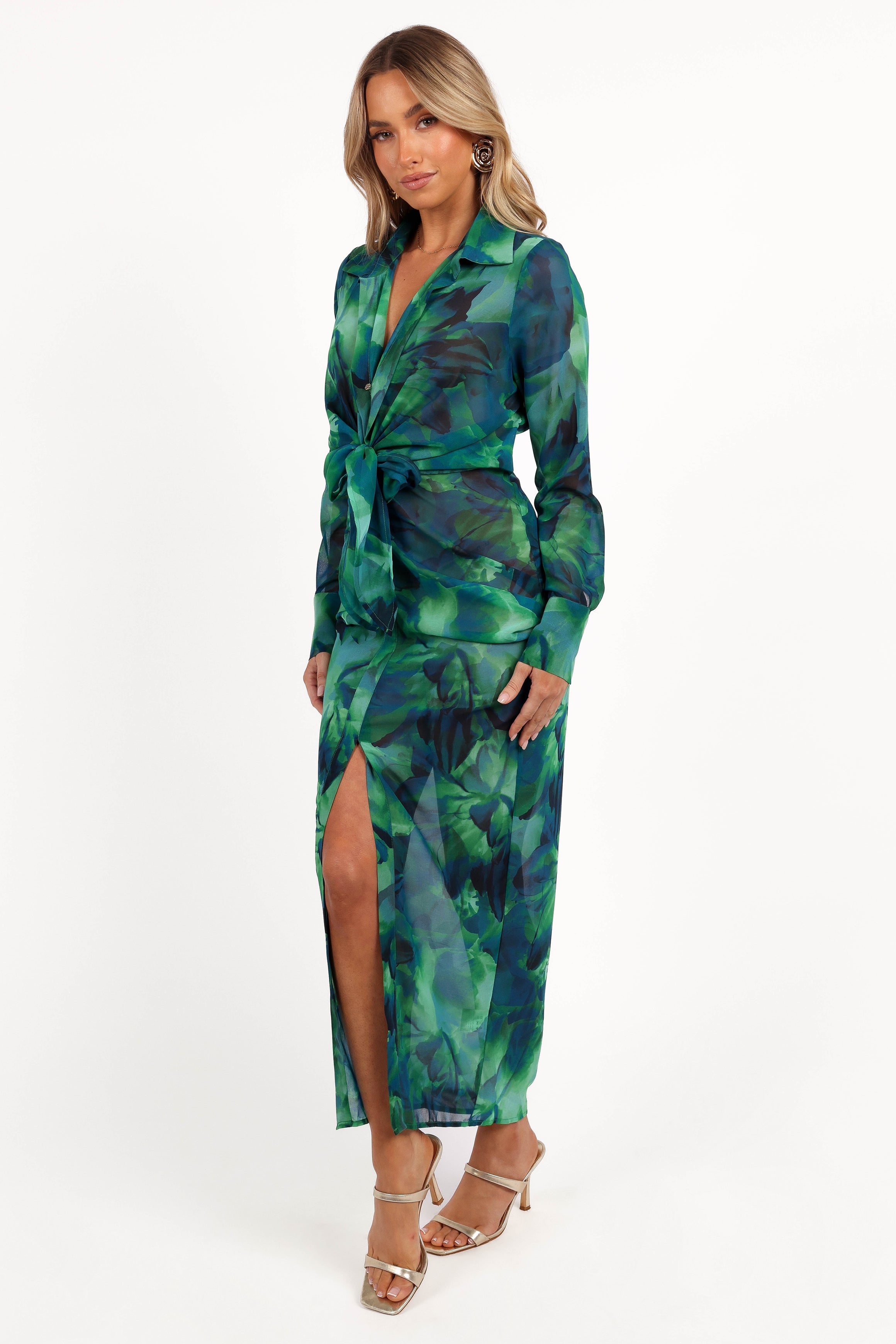 DRESSES Calista Shirt Dress - Green Floral