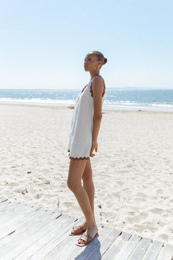 DRESSES Calliope Mini Dress - White Tan