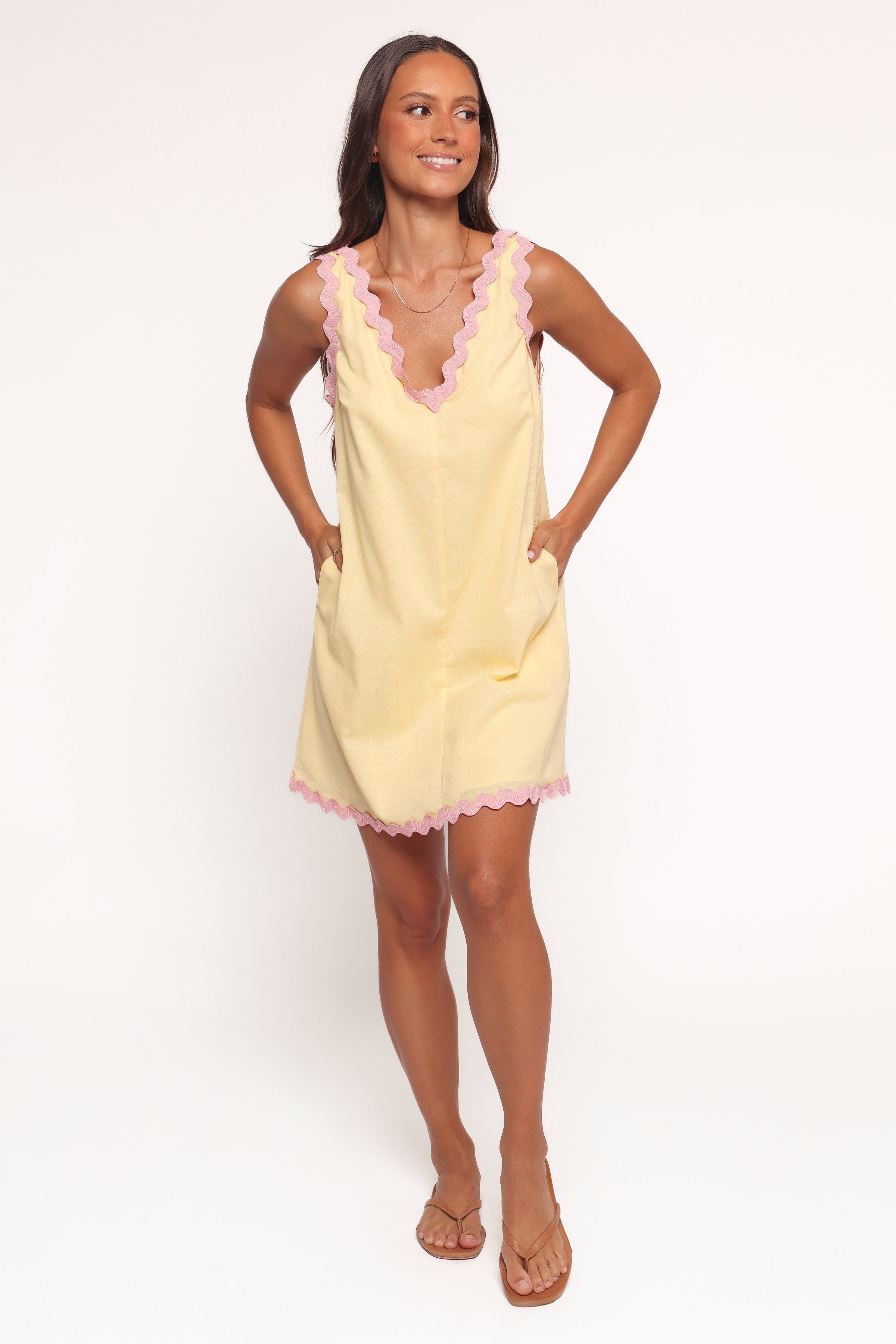 DRESSES Calliope Mini Dress - Yellow Pink