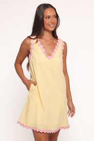 DRESSES Calliope Mini Dress - Yellow Pink