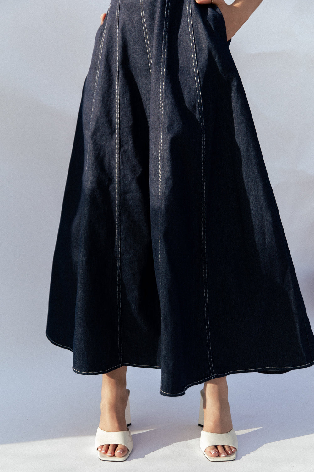 DRESSES Callum Midi Dress - Dark Denim