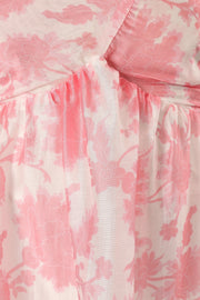 DRESSES @Calvin One Shoulder Mini Dress - Pink Floral