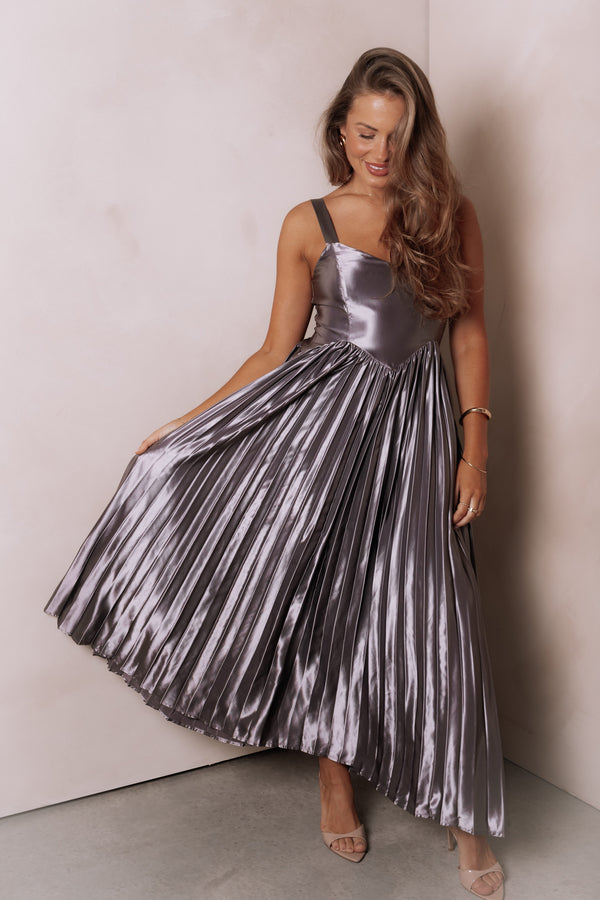 DRESSES Camala Maxi Dress - Grey Silver